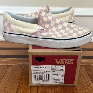 Vans Classic Slip-On, checker board Zephyr Pink